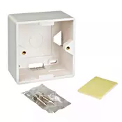 SCHRACK Nazidna kutija za uticnice 80x80x42 Toolless Line HSEAP842WF bela