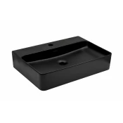 Lavabo nadgradni MINOTTI 600x425x135 sa otvorom za slavinu mat crni