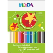 Heyda 204772509 24x34 cm Mešajte 300 gsm Barvni papirji