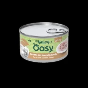 Oasy Cat Natury Adult fileji v želeju, konzerva - tuna in piščanec 150 g