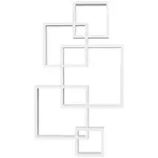 Homestar Stenska polica 5 kock in 9 predelkov 495x102x86 cm bela