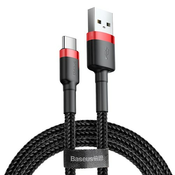 Baseus Cafule kabel USB - USB-C 2A 2m (CATKLF-C91): crno-crveni