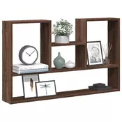 Zidna polica boja smedeg hrasta 99x15x60 cm konstruirano drvo
