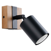Sollux SL.1343 - Zidna spot svetiljka FAGER 1xGU10/10W/230V crna