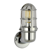 Vanjska zidna svjetiljka LUND 1xE27/12W/230V IP44 krom