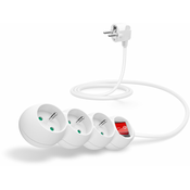 CONNECT IT extension 230V, 3 sockets + switch, 1.5m, white