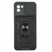MaxMobile maska za Samsung Galaxy A03S ANTI-SHOCK WITH RING crna