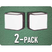 V-TAC LED stenska svetilka 8W, IP65, rjava/2-PACK! Barva světla: Prirodna bela