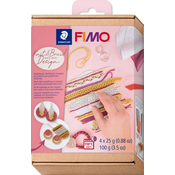 Komplet gline Staedtler Fimo Soft - Knit & Braid Design, 4 ? 25 g