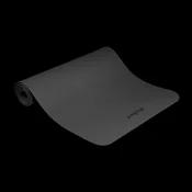 REBEL ACTIVE Strunjaca (prostirka) za jogu, pilates i fitnes, 183x61 cm, debljina 4 mm, materijal TPE, crna boja, model RBA-3157-BK