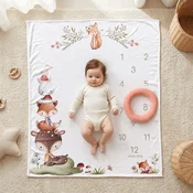 Baby Textil podloga za slikanje Cvetna družina