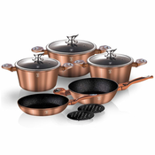 shumee SET GRANITNIH LONCEV BERLINGER HAUS BH-1220 BAKRENO KOVINSKO VRSTO 10 ELEM.