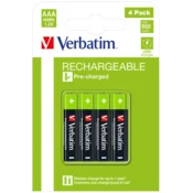 Verbatim polnilne baterije HR03 49514 NiMH AAA 1,2V (4 kos) 950 mAh