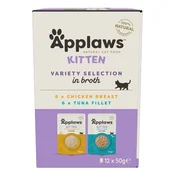 Applaws Kitten Variety Selection in Broth 12 x 50 g