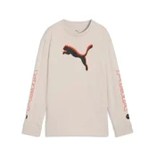 PUMA Majica STREET bež/oranžna/črna