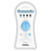 Gardj Europe Gemoria silikonski analni čep (svetli v temi) – modri