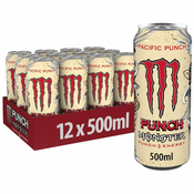 MONSTER ENERGY energijska pijača Pacific Punch (0.5l pločevinka), 12 kosov