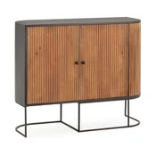 Komoda iz masivnega manga v naravni barvi 110x90x40 cm Curve – MOME