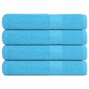 Vidaxl Brisače FROGN 4 kosi turkizne 100x200 cm 360 g/m2