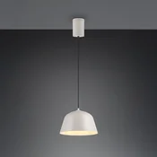 Reality Leuchten Visoka svetilka Tova, svetlo siva, O 30 cm, kovina, E27 - Dnevna soba/jedilnica - Sodobni