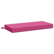 Vidaxl Blazina za klop SOEST 100% poliester Roza 80 x 40 x 8 cm