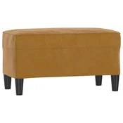 Vidaxl Klop rjava 70x35x41 cm žamet