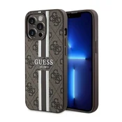 shumee Ovitek Guess 4G Printed Stripes MagSafe - iPhone 13 Pro Max (rjav)