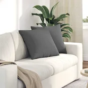 Jastucici za sofu 2 pcs Tamno siva 50 x 50 cm tkanina
