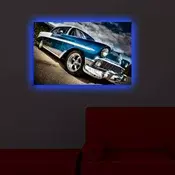 Wallity Slika na platnu sa LED osvetljenjem 45x70cm
