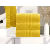 Ljubki dom Brisača Classic 50 x 100 cm rumena, 100% bombaž