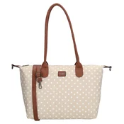Charm London Buckingham 20776 Dots wit op taupe