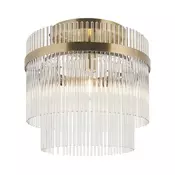 Endon 119492 - Plafonski luster MARIETTA 1xE27/10W/230V mesing/transparentno