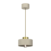 Luster na sajli MARTI 1xE27/15W/230V bež/zlatna