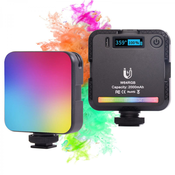 K&F Concept 6W mini polnilna luč polne barve RGB