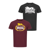 Moški komplet majic Lonsdale 117433-Black/Oxblood