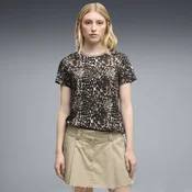 PUMA Graphics Animal Printed Tee Women, Clothing, Mouse Gray, L