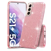 GS Bleščeč ovitek za Samsung Galaxy S21+ Plus, roza