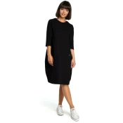 BeWear Ženska midi obleka Czesl B083 črna L