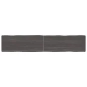 Stolna ploca tamnosmeda 200x40x(2-6) cm obradena hrastovina