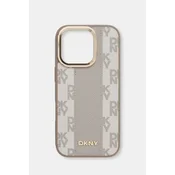 Etui za telefon Dkny iPhone 16 Pro boja: siva, DKHMP16LPCPVSLE