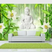Samoljepljiva foto tapeta - Buddha and nature 294x210