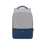 RivaCase ruksak za laptop 15.6 Prater 7562 Grey/Dark Blue anti-kradljivac