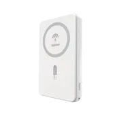 DUDAO Magnetna zunanja baterija K14S 5000 mAh USB-A USB-C 20 W – bela
