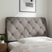 vidaXL Blazina za vzglavje taupe 100 cm blago