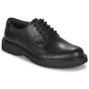 Camper za moške. K100998-001 Usnjeni čevlji Norman črne barve (44), Črna, Ravna stran, Čipke, Priložnostno