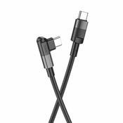 Hoco – Polnilni kabel (U108) – USB Type-C na USB Type-C PD 100W 5A 1.2m – črn