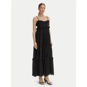 MICHAEL Michael Kors Poletna obleka MS683E37R3 Črna Relaxed Fit