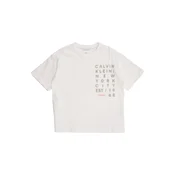 Calvin Klein Jeans Majica LVCKSJA02B Bela Relaxed Fit