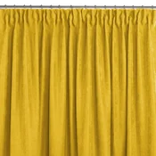 Curtain MILANA color mustard style classic transparent dragon tape 7.5 cm chenille 420x175 HOMEDE