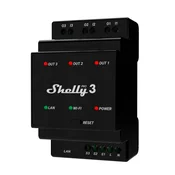 Shelly SHELLY 3-KANALNI WIFI RELEJ ZA DALJINSKO UPRAVLJANJE PAMETNEGA DOMA